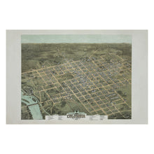 Load image into Gallery viewer, Digitally Restored and Enhanced 1872 Birds Eye View Columbia South Carolina Print - Drie Reconstruction Era State Capital - Post War - Archival Print
