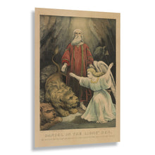 Load image into Gallery viewer, Digitally Restored and Enhanced 1856 Daniel in the Lions Den Print - Currier Ives Biblical Scripture Victorian Religious - Devotional - Archival Print
