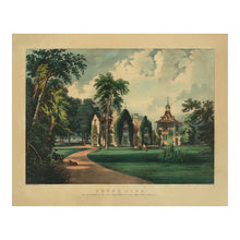 Load image into Gallery viewer, Digitally Restored and Enhanced 1856 Sunny Side Print - Currier Ives Washington Irving Home Hudson River Tarrytown - Sleepy Hollow Era - Archival Print
