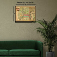 Load image into Gallery viewer, Digitally Restored and Enhanced 1802 Philadelphia Street Map Print - Federal Era City Grid Delaware Schuylkill Rivers Penn - Federal Era - Archival Print
