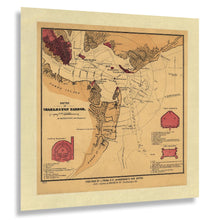 Load image into Gallery viewer, Digitally Restored and Enhanced 1860 Charleston Harbor Fort Sumter Map - Antebellum South Carolina - Nautical Chart Art - Atlantic Coast Lowcountry
