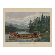 Load image into Gallery viewer, Digitally Restored and Enhanced 1863 American Hunting Scenes A Good Chance Print - Currier Ives Deer Hunter AF Tait - Civil War Era - Archival Print
