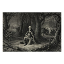 Cargar imagen en el visor de la galería, Digitally Restored and Enhanced 1866 Prayer at Valley Forge Print - Washington Revolutionary War Winter Patriotic Art - Independence - Archival Print
