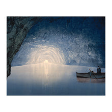Cargar imagen en el visor de la galería, Digitally Restored and Enhanced 1890 Blue Grotto Capri Italy Print - Mediterranean Cave Natural Wonder Grand Tour - Bay of Naples - Archival Print
