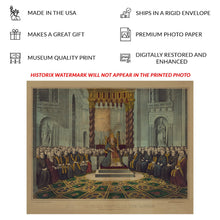 Cargar imagen en el visor de la galería, Digitally Restored and Enhanced 1870 Vatican Council Print - Pope Pius IX First Ecumenical Assembly Catholic Church - Papal History - Archival Print

