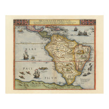 Load image into Gallery viewer, Digitally Restored and Enhanced 1593 De Jode Map of South America Print - Speculum Orbis Terrae Antwerp Renaissance Exploration - Flemish Atlas - Archival Print
