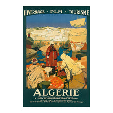 Cargar imagen en el visor de la galería, Digitally Restored and Enhanced 1930 Algeria North African Harbor Travel Poster - Interwar Era - French Colonial Port Scene - Mediterranean Coast Tourism
