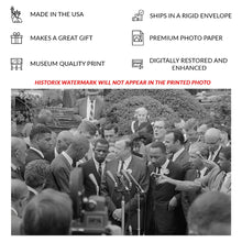 Cargar imagen en el visor de la galería, Digitally Restored and Enhanced 1963 Civil Rights Leaders White House Print - March on Washington Kennedy Meeting - Historic Summit - Archival Print
