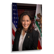 Cargar imagen en el visor de la galería, Digitally Restored and Enhanced 2017 Kamala Harris Print - California Senator Official Portrait - U.S. Senate Historic Milestone - Archival Print
