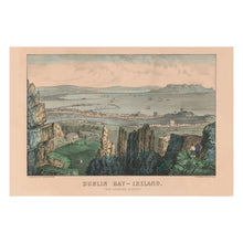 Load image into Gallery viewer, Digitally Restored and Enhanced 1856 Dublin Bay Ireland Print - Currier Ives Kingstown Coast Victorian Irish Seascape - Old World - Archival Print
