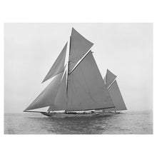 Load image into Gallery viewer, Digitally Restored and Enhanced 1901 Constitution Columbia Yacht Print - Americas Cup Defender Trials Gilded Age Sailing - Herreshoff - Archival Print
