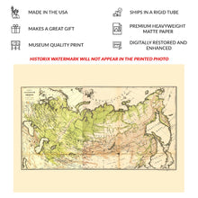 Load image into Gallery viewer, Digitally Restored and Enhanced 1898 Russian Empire Physical Map Print - Ilyin Romanov Siberia Trans Continental Railroad - Tsarist Era - Archival Print

