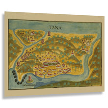 Load image into Gallery viewer, Digitally Restored and Enhanced 1639 Portuguese Map Sashti India Print - Salsette Island Mumbai Bassein Colonial Goa - Age of Sail - Archival Print
