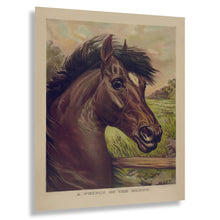 Cargar imagen en el visor de la galería, Digitally Restored and Enhanced 1893 A Prince of the Blood Print - Currier Ives Thoroughbred Horse Racing Gilded Age - Saratoga Era - Archival Print
