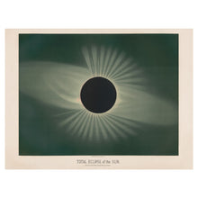 Load image into Gallery viewer, Digitally Restored and Enhanced 1881 Total Eclipse of the Sun Print - Trouvelot Astronomical Art Scientific Celestial - Victorian Era - Archival Print
