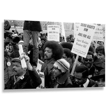 Load image into Gallery viewer, Digitally Restored and Enhanced 1975 Jesse Jackson Jobs March Print - Washington DC White House Civil Rights Demonstration - Economic Justice - Archival Print
