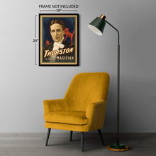 Cargar imagen en el visor de la galería, Digitally Restored and Enhanced 1914 Thurston Magician Poster - Floating Spirits - Vaudeville Golden Age Theater Magic - Archival Print
