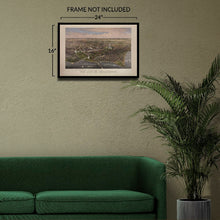 Cargar imagen en el visor de la galería, Digitally Restored and Enhanced 1880 Washington DC Waterfront Panoramic View Print - Victorian Capital Cityscape - Potomac River Steamboats - Museum-Quality Print
