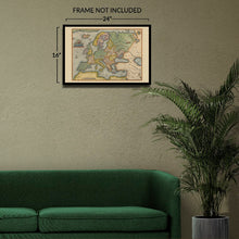 Cargar imagen en el visor de la galería, Digitally Restored and Enhanced 1572 Europe Continent Map - Renaissance Old World Cartography - Spain to Russia and Baltic to Mediterranean - Archival Reproduction
