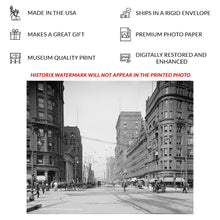Load image into Gallery viewer, Digitally Restored and Enhanced 1905 Euclid Avenue Cleveland Print - Ohio Downtown Streetscape Gilded Age Urban - Showplace of America - Archival Print
