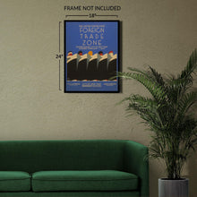 Load image into Gallery viewer, Digitally Restored and Enhanced 1937 Staten Island Foreign Trade Zone WPA Federal Art Project Poster - Depression Era Art Deco - Archival Reproduction
