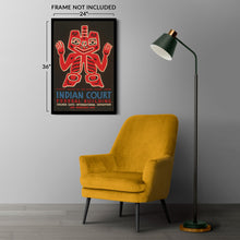 Cargar imagen en el visor de la galería, Digitally Restored and Enhanced 1939 Indian Court Haida Blanket Alaska Golden Gate Exposition WPA Federal Art Project Poster - Depression Era Art Deco - Archival Reproduction
