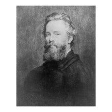 Cargar imagen en el visor de la galería, Digitally Restored and Enhanced 1870 Herman Melville Portrait Print - Moby Dick Author American Literature Novelist - Gilded Age - Archival Print
