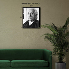 Cargar imagen en el visor de la galería, Digitally Restored and Enhanced 1945 Albert Einstein Portrait Photo - Physicist Scientist - Scientific History Photography - Archival Print
