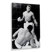 Cargar imagen en el visor de la galería, Digitally Restored and Enhanced 1934 Muhammad Ali VS Sonny Liston Poster Photo - Old Photo Print of The Greatest Muhammad Ali Standing Over Sonny Liston
