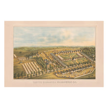 Load image into Gallery viewer, Digitally Restored and Enhanced 1864 Carver Barracks Washington DC Print - Charles Magnus Civil War Union Army Camp Tents - Union - Archival Print
