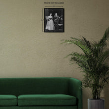 Load image into Gallery viewer, Digitally Restored and Enhanced 1957 Les Paul &amp; Mary Ford Photo Print - Vintage Portrait Photo of Les Paul and Mary Ford Playing Guitar Poster
