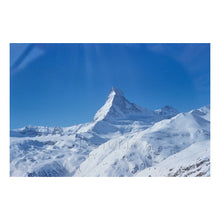 Load image into Gallery viewer, Digitally Restored and Enhanced 1955 Zermatt Switzerland Print - Matterhorn Alpine Village Winter Toni Frissell - Mid Century Travel - Archival Print
