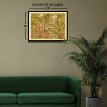 Cargar imagen en el visor de la galería, Digitally Restored and Enhanced 1570 Ligorio Map of Ancient Rome Print - Renaissance Imperial City Seven Hills Vatican Antiquarian - Italian Era - Archival Print
