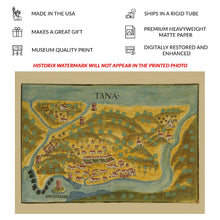 Load image into Gallery viewer, Digitally Restored and Enhanced 1639 Portuguese Map Sashti India Print - Salsette Island Mumbai Bassein Colonial Goa - Age of Sail - Archival Print
