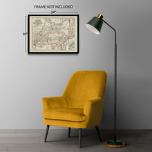 Load image into Gallery viewer, Digitally Restored and Enhanced 1860 Northeastern States Railroad Map - Antebellum Transportation Cartography - Civil War Era Infrastructure - Archival Print
