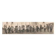 Load image into Gallery viewer, Digitally Restored and Enhanced 1911 The Big Chiefs Print - Nez Perce Yakama Leaders Astoria Oregon Panorama - Centennial Gathering - Archival Print
