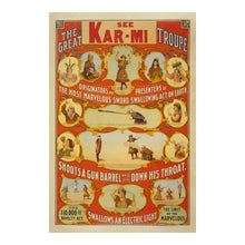 Cargar imagen en el visor de la galería, 1900 Great Victorina Troupe Poster - Vaudeville Originators - Golden Age Variety Theater - Archival Print
