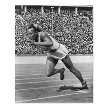 Load image into Gallery viewer, Digitally Restored and Enhanced 1936 Jesse Owens Photo Print - Old Photo of Jesse Owens Poster - Historic Jesse Owens Wall Art Photo from Olympic Games
