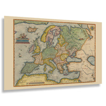 Cargar imagen en el visor de la galería, Digitally Restored and Enhanced 1572 Europe Continent Map - Renaissance Old World Cartography - Spain to Russia and Baltic to Mediterranean - Archival Reproduction
