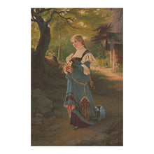 Load image into Gallery viewer, Digitally Restored and Enhanced 1881 Spring Time Print - Victorian Seasonal Portrait Feminine Allegory Gilded Age Art - Decorative - Archival Print
