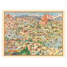 Cargar imagen en el visor de la galería, Digitally Restored and Enhanced 1948 Vacation Land Illustrated Road Map - Postwar Motoring Era - Mid Century Travel Art - American Roadside Americana

