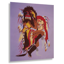 Load image into Gallery viewer, Digitally Restored and Enhanced 1952 Buffalo Dancer Print - Woody Crumbo Native American Ceremonial Art Potawatomi - Mid Century Fine Art - Archival Print
