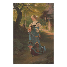 Load image into Gallery viewer, Digitally Restored and Enhanced 1881 Spring Time Print - Victorian Seasonal Portrait Feminine Allegory Gilded Age Art - Decorative - Archival Print
