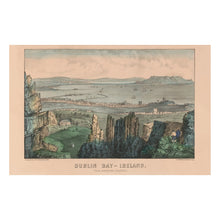 Load image into Gallery viewer, Digitally Restored and Enhanced 1856 Dublin Bay Ireland Print - Currier Ives Kingstown Coast Victorian Irish Seascape - Old World - Archival Print
