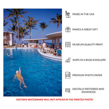 Load image into Gallery viewer, Digitally Restored and Enhanced 1954 La Coquille Club Florida Print - Palm Beach Resort Society Mid Century - Winter Season Glamour - Archival Print
