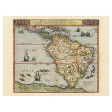Load image into Gallery viewer, Digitally Restored and Enhanced 1593 De Jode Map of South America Print - Speculum Orbis Terrae Antwerp Renaissance Exploration - Flemish Atlas - Archival Print
