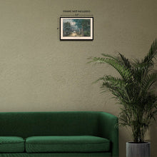 Cargar imagen en el visor de la galería, Digitally Restored and Enhanced 1856 Moonlight The Ruins Print - Currier Ives Nocturnal Romantic Ancient Bridge Couple - Grand Tour - Archival Print
