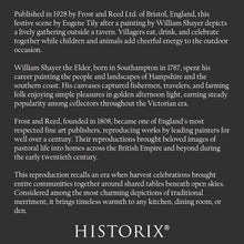 Load image into Gallery viewer, Digitally Restored and Enhanced 1928 Village Festival Print - William Shayer English Country Tavern Celebration - Victorian Art - Archival Print
