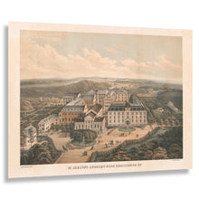 Cargar imagen en el visor de la galería, Digitally Restored and Enhanced 1870 St Josephs Academy Emmitsburg Print - Hoen Elizabeth Ann Seton Maryland Catholic - Reconstruction - Archival Print
