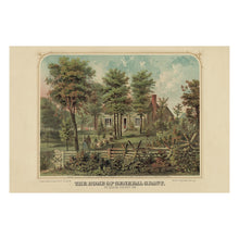 Cargar imagen en el visor de la galería, Digitally Restored and Enhanced 1865 Ulysses S. Grant Home Print - White Haven St. Louis Missouri - Civil War Era Americana - Museum-Quality Print
